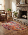 Trellis Mosaic Collection Area Rug - Arborville (Multi) Hearth Multi  lifestyle 45