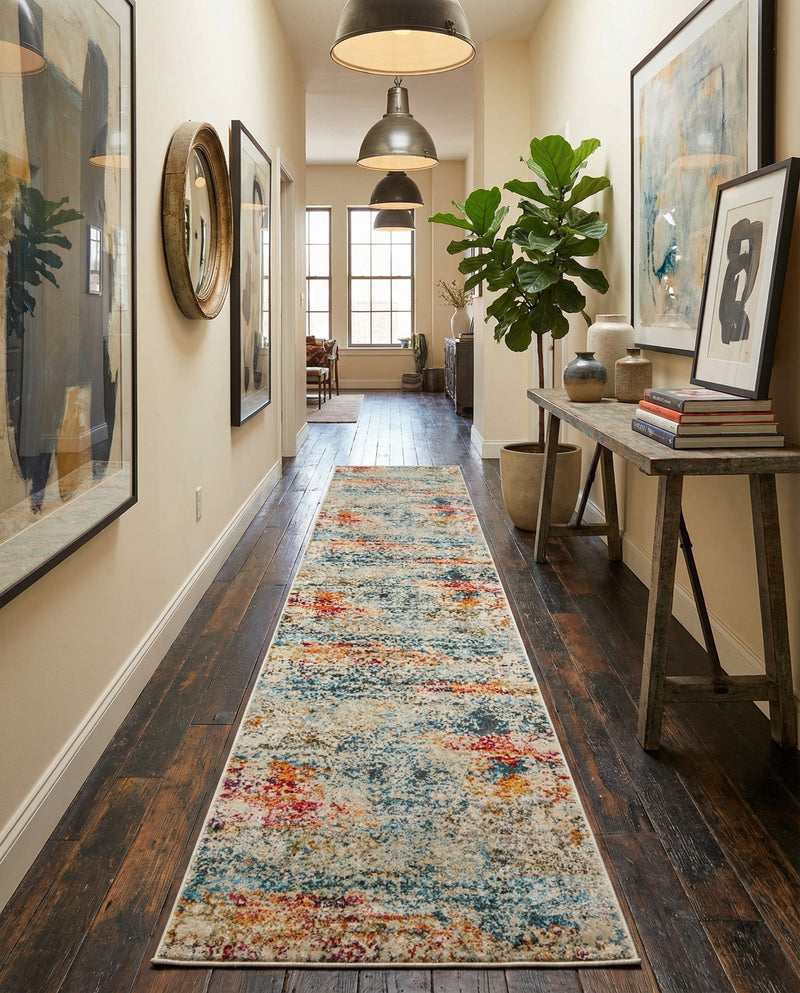 Caribbean Breeze Collection Area Rug -  Isla Runner Cream  lifestyle 42
