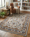 Casablanca Tapestry Collection Area Rug -  Marrakech (Cloud Gray) Rectangle Cloud Gray  lifestyle 5