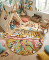 Wonder Tykes Collection Area Rug -  Groove Round Multi  lifestyle 43