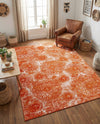 Riviera Elegance Collection Area Rug -  Monaco (Orange) Rectangle Orange  lifestyle 15