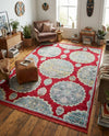 Arcadia Rugs Collection Area Rug -  Atlantis (Red) Rectangle Red  lifestyle 6