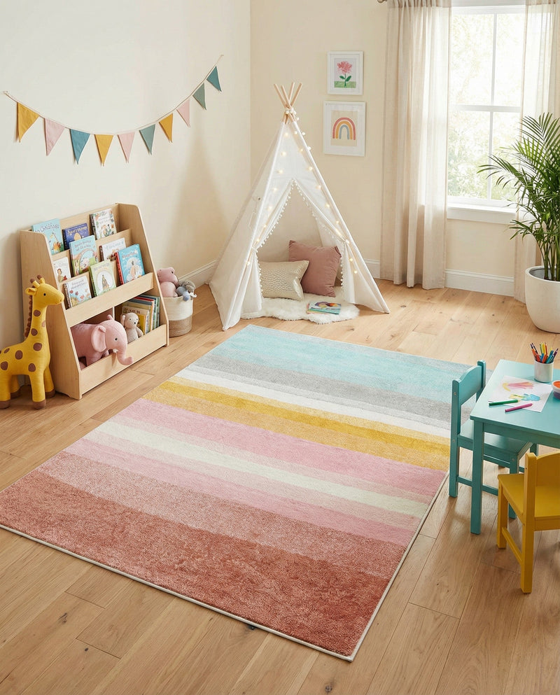 Wonder Tykes Collection Area Rug -  Dreamland Rectangle Multi  lifestyle 37