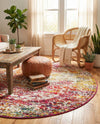 Georgetown Rugs Collection Area Rug - Dupont (Multi) Round Multi  lifestyle 66