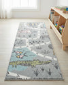 Wonder Tykes Collection Area Rug -  Enigma Runner Gray  lifestyle 26