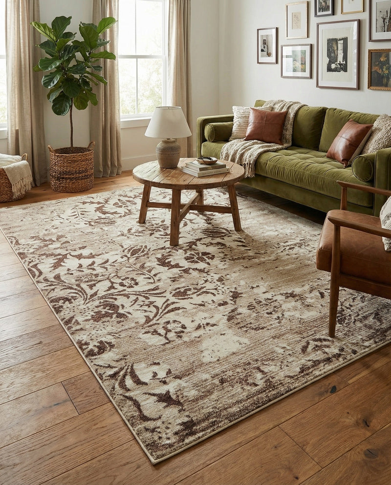 Andes Summit Collection Area Rug -  Huascarán Rectangle Chocolate Brown  lifestyle 10