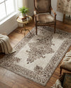 Sanctuary Retreat Collection Area Rug - Haven Rectangle Chocolate Brown  lifestyle 23