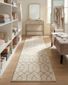 Hollywood Luxe Collection Area Rug - Sunset (White Gold) Runner White Gold  lifestyle 43
