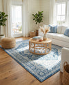 Beverly Grove Collection Area Rug - Melrose (Navy Blue) Rectangle Navy Blue  lifestyle 17