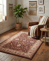 Casablanca Tapestry Collection Area Rug -  Marrakech (Coffee Brown) Rectangle Coffee Brown  lifestyle 14