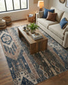 Cascade Range Collection Area Rug - Hood (Navy Blue) Rectangle Navy Blue  lifestyle 27