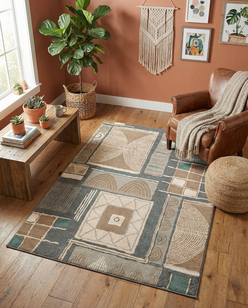 Savannah Sojourn Collection Area Rug -  Tsavo Rectangle Multi  lifestyle 26