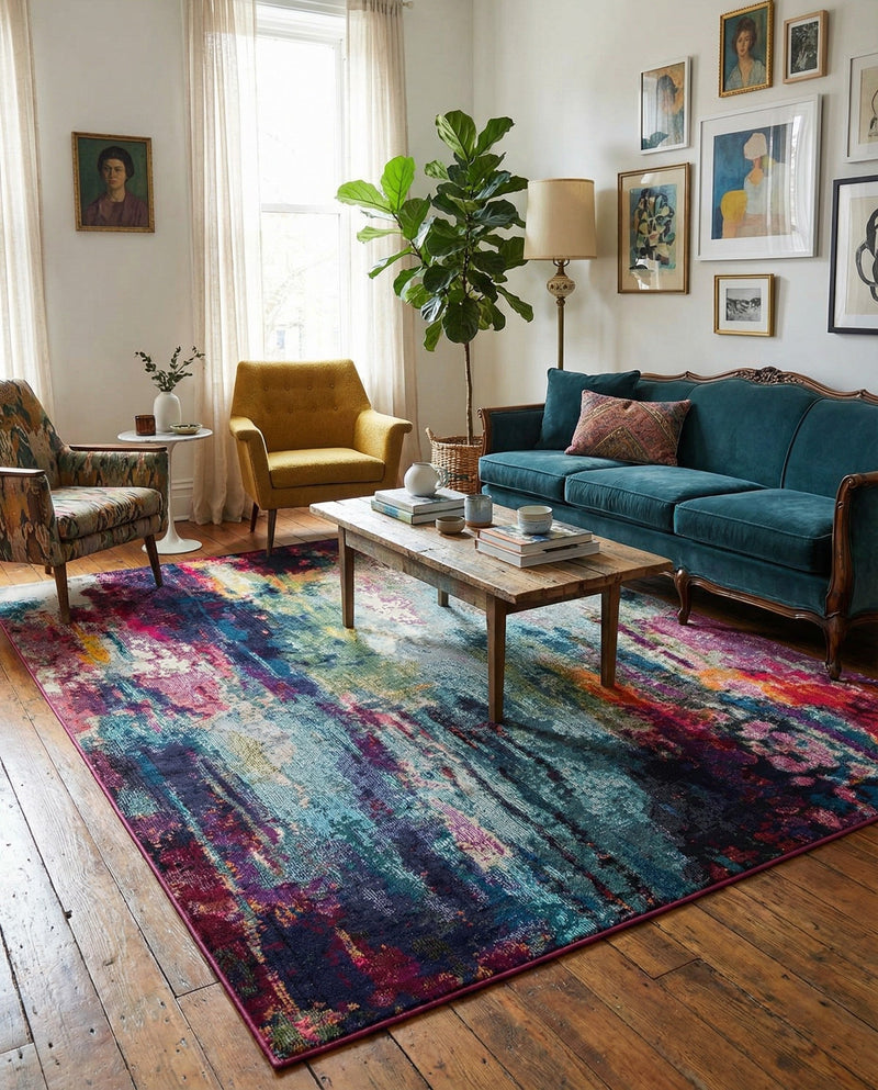 Chromatic Oasis Collection Area Rug -  Oasis Rectangle Multi  lifestyle 10