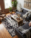 Urban Terrace Collection Area Rug -  Piazza Rectangle White and Black  lifestyle 22
