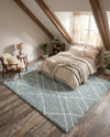 Cozy Haven Shag Collection Area Rug - Serenity (Sage Green) Rectangle Sage Green  lifestyle 9