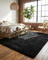 Eternal Plush Oasis Collection Area Rug -  Tranquility (Onyx Black) Rectangle Onyx Black  lifestyle 25