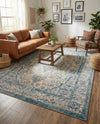 Seville Stripes Collection Area Rug - Cadiz (Light Gray) Rectangle Light Gray  lifestyle 22