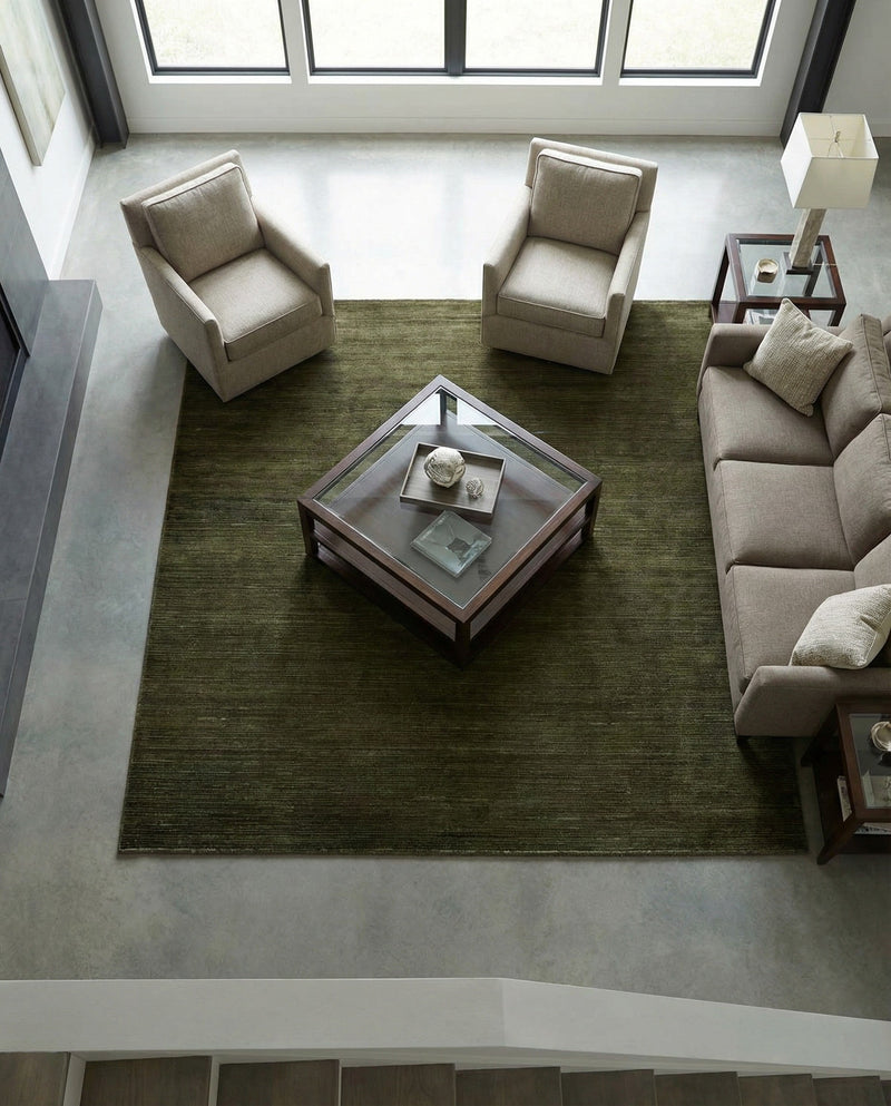 Bloomsbury Elegance Collection Area Rug -  Kensington (Green) Square Green  lifestyle 78