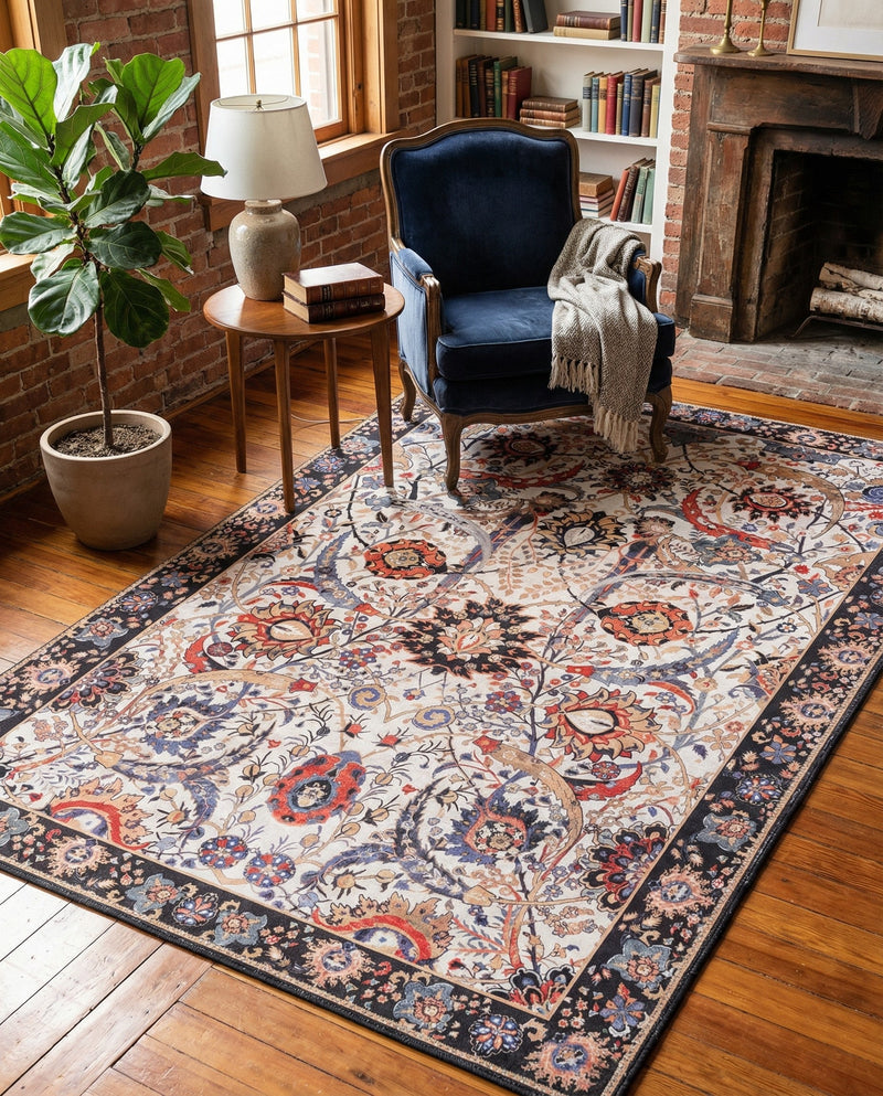 Heritage Elegance Collection Area Rug -  Topkapi Rectangle Ivory  lifestyle 25