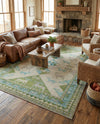 Sedona Vista Collection Area Rug -  Nolina Rectangle Green  lifestyle 36