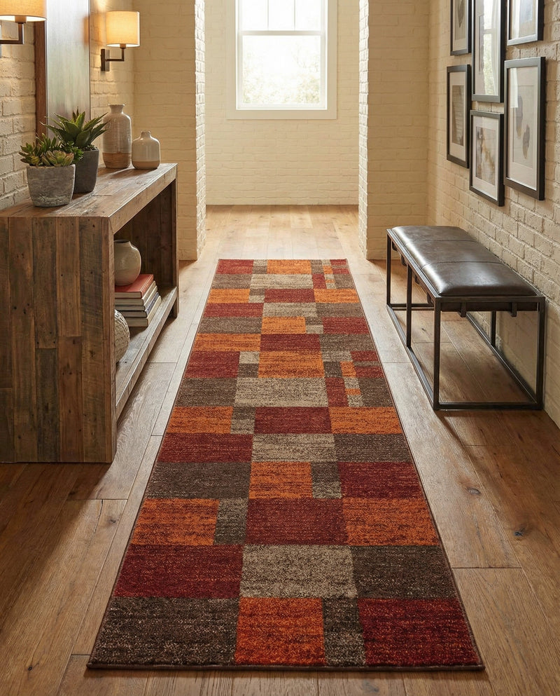 Autumn Meadow Collection Area Rug -  Sycamoreside (Multi) Runner Multi  lifestyle 36