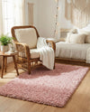 Alpine Plush Collection Area Rug - Verbier Rectangle Pink  lifestyle 30