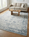 Riviera Elegance Collection Area Rug - Antibes (Light Blue) Rectangle Light Blue  lifestyle 22