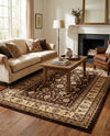 Jaipur Elegance Collection Area Rug -  Nahargarh (Brown) Rectangle Brown  lifestyle 7