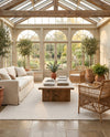 Trellis Wool Collection Area Rug - Cobbles Rectangle Ivory  lifestyle 28