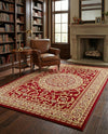 Versailles Elegance Collection Area Rug -  Montreuil Rectangle Red  lifestyle 8