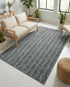 Geo Garden Lattice Collection Area Rug -  Casablanca Rectangle Harbor Blue  lifestyle 33