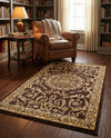 Versailles Elegance Collection Area Rug -  Montreuil Rectangle Brown  lifestyle 50