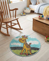 Wonder Tykes Collection Area Rug -  Frolic Round Blue  lifestyle 35