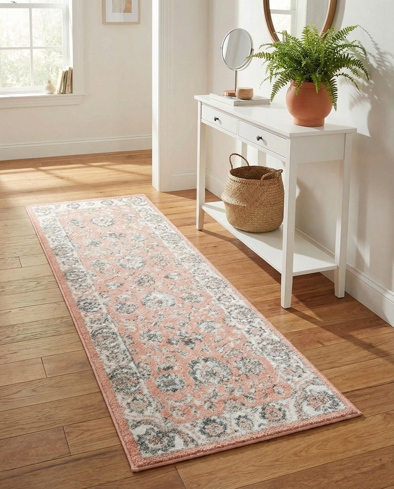 Adriana Terrace Collection Area Rug -  Positano (Rose) Runner Rose  lifestyle 67