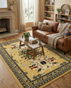 Tabriz Tapestries Collection Area Rug - Azerbaijan (Cream) Rectangle Cream  lifestyle 23