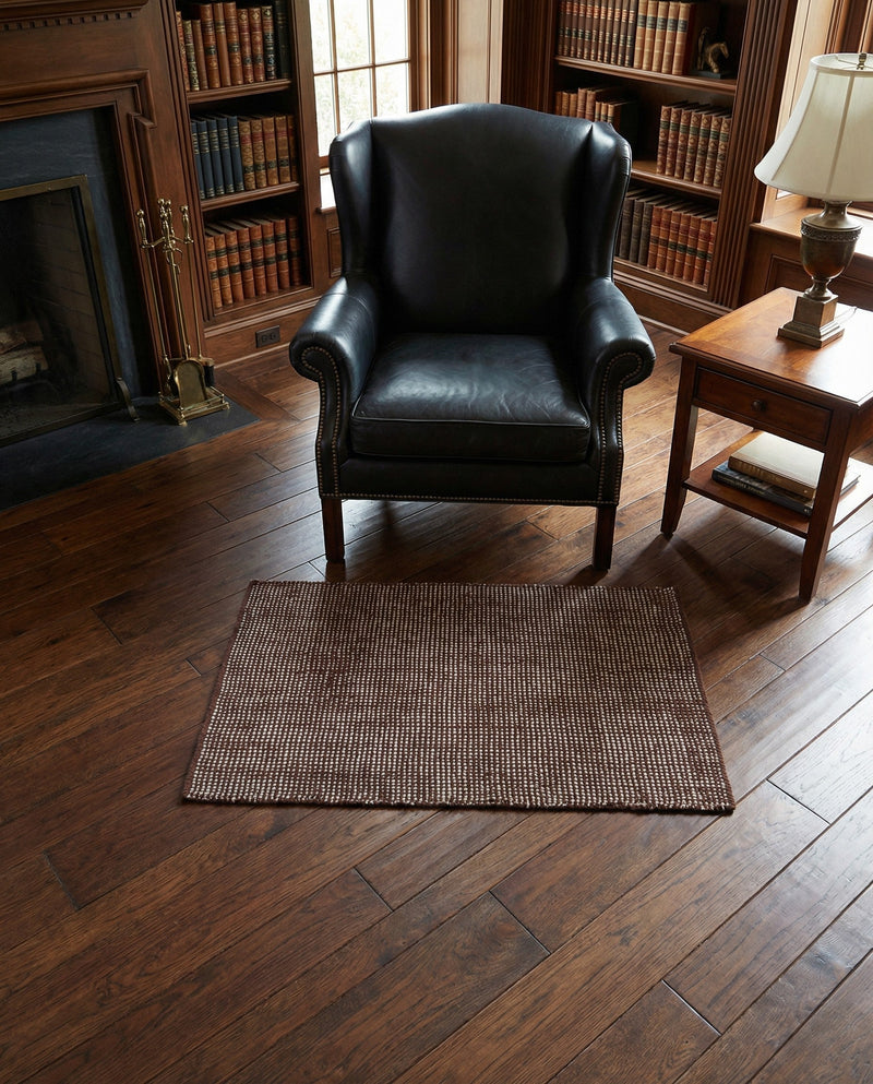 Berkshire Estate Collection Area Rug - Windsor (Mocha Brown) Rectangle Mocha Brown  lifestyle 17