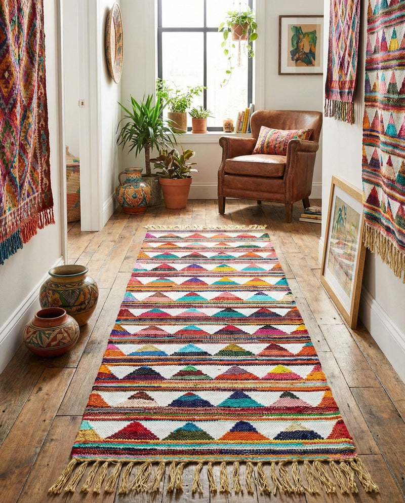 Tulum Trellis Collection Area Rug - Mysore Runner Multi  lifestyle 42