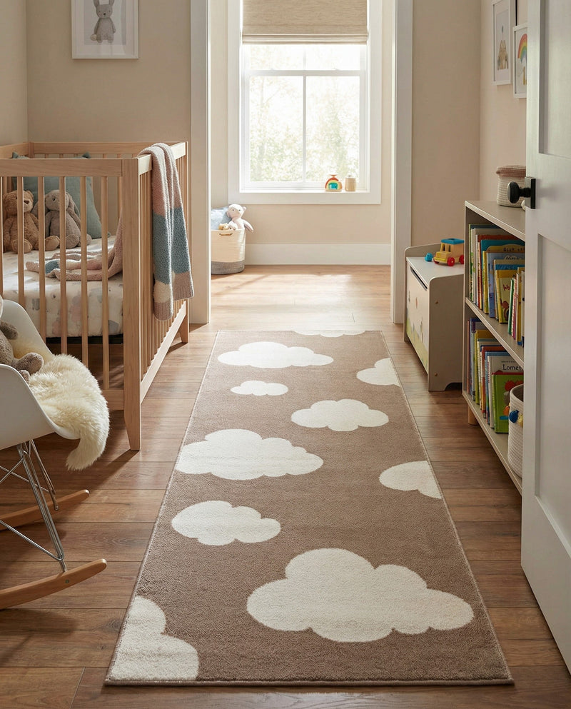 Wonder Tykes Collection Area Rug -  Dreamview Runner Hazelnut Beige  lifestyle 76