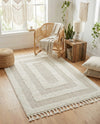 Sahara Chic Collection Area Rug -  Casablanca Rectangle Ivory  lifestyle 19