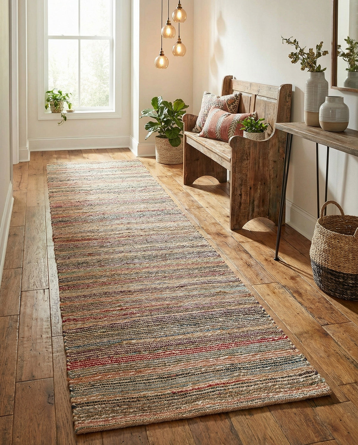 Savannah Jute Collection Area Rug - Serengeti Runner Multi  lifestyle 41