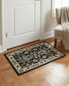 Isfahan Elegance Collection Area Rug - Naghsh-e Jahan (Black) Rectangle Black  lifestyle 41