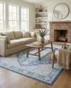 Savannah Series Collection Area Rug - Charleston (French Blue) Rectangle French Blue  lifestyle 4
