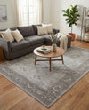 Horizon Collection Area Rug -  Apex (Light Gray) Rectangle Light Gray  lifestyle 25