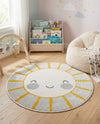 Wonder Tykes Collection Area Rug -  Twirl Round Gray  lifestyle 3