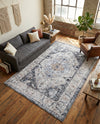 Laguna Sands Collection Area Rug -  Newport Rectangle Linen Charcoal  lifestyle 18