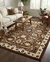 Tabriz Tapestry Collection Area Rug - Sahand (Brown) Rectangle Brown  lifestyle 21