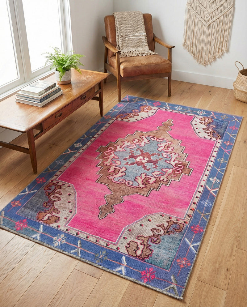 Heritage Elegance Collection Area Rug -  Winterthur (Fuchsia) Rectangle Fuchsia  lifestyle 13