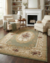 Versailles Elegance Collection Area Rug -  Louveciennes (Green) Rectangle Green  lifestyle 17