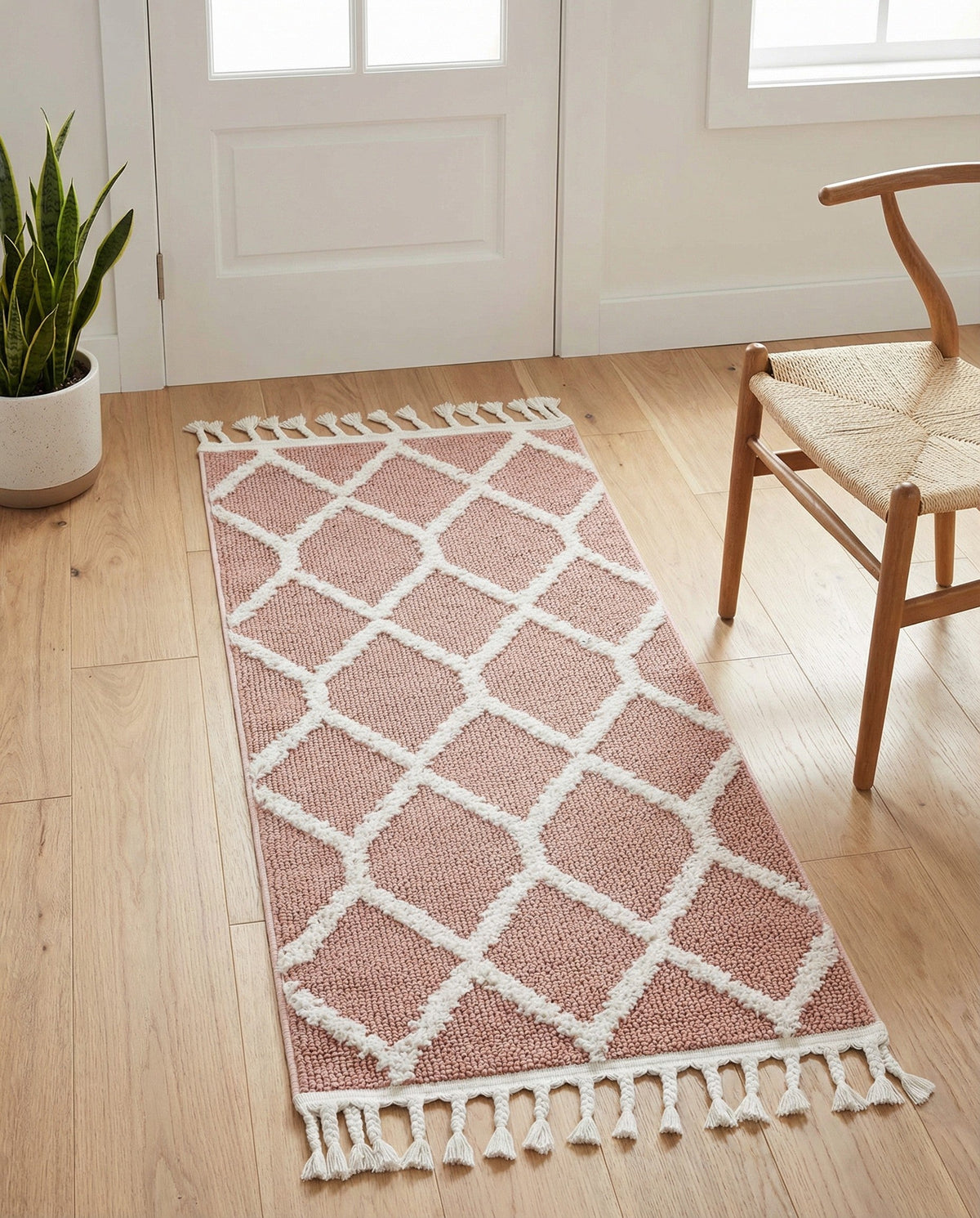 Sahara Chic Collection Area Rug -  Tuareg Runner Pink  lifestyle 164