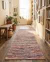 Thar Cotton Collection Area Rug - Alleppey Runner Multi White  lifestyle 74
